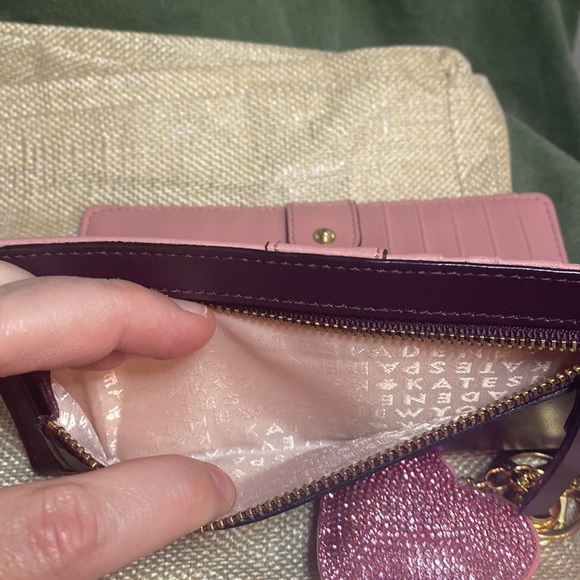 Plum and Pink Kate Spade Wallet - Picture 8 of 9